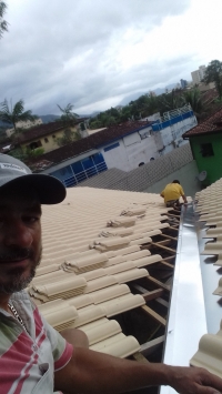 Instalações  realizadas pela equipe Casa Calhas